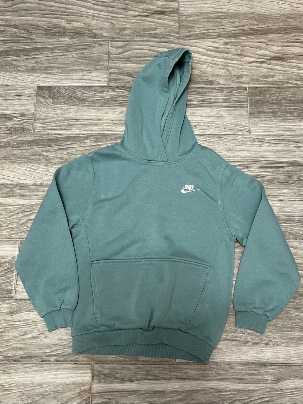 Nike Teal Hoodie with White Swoosh